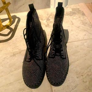 It’s Boot Season!!!! Never worn bling Combat boots!